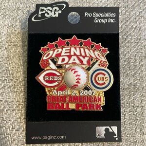 Cincinnati Reds vs. Chicago Cubs Opening Day baseball pin